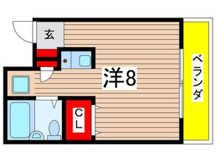 ハイツ天神の物件間取画像